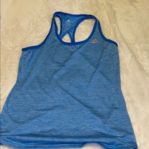 Blue adidas tank top